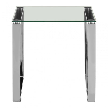 Matayo Square End Table Silver