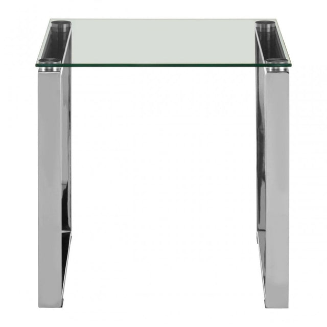 Matayo Square End Table Silver