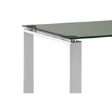 Matayo Square End Table Silver