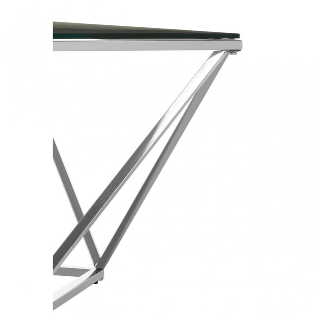 Matayo Large Twist End Table Silver