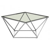 Matayo Large Twist End Table Silver