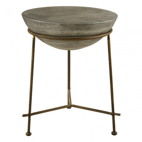 Compo Round End Table Silver