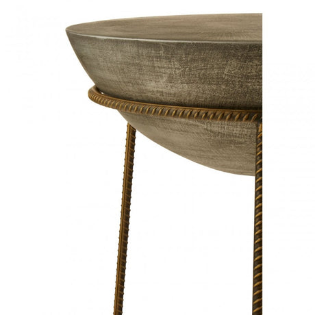 Compo Round End Table Silver