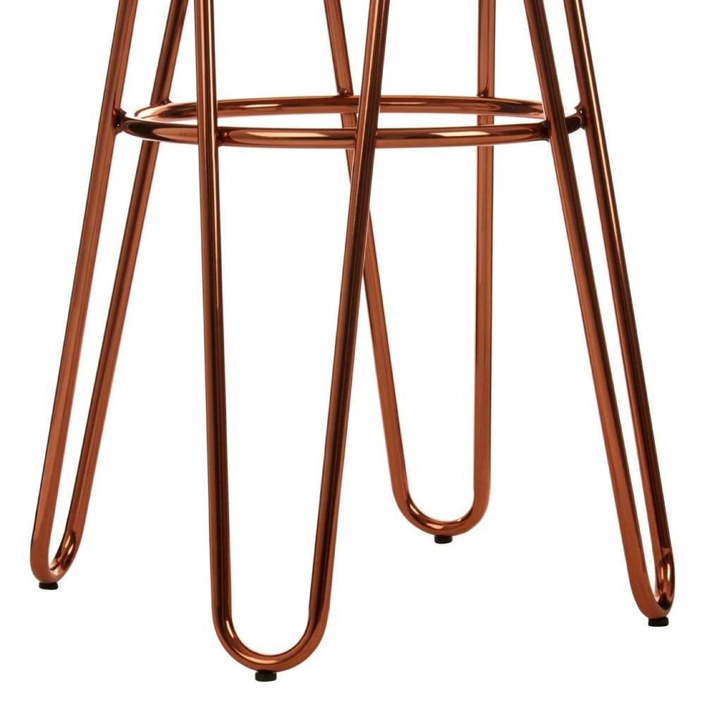 District Rose Gold Hairpin Stool Rose Gold