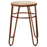 District Rose Gold Hairpin Stool Rose Gold