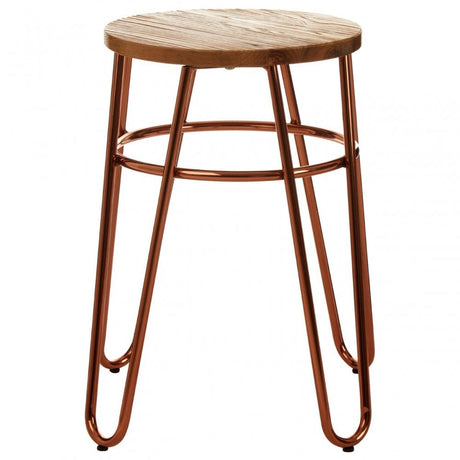 District Rose Gold Hairpin Stool Rose Gold