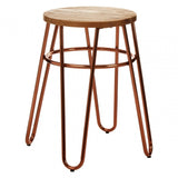 District Rose Gold Hairpin Stool Rose Gold