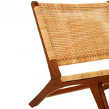 Lovina Teak Wood Lounge Chair Brown