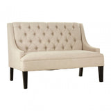Doucet High Back Bench Natural