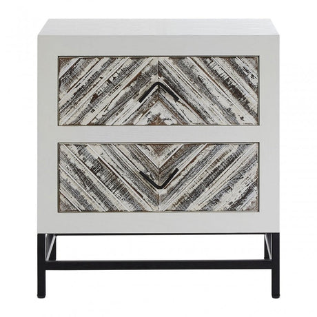 Lombok 2 Drawer Cabinet White