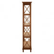 Lovina 4 Tier Shelf Unit Brown