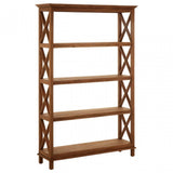 Lovina 4 Tier Shelf Unit Brown