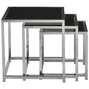 Pantino Set of 3 Nesting Tables Black