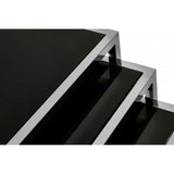 Pantino Set of 3 Nesting Tables Black