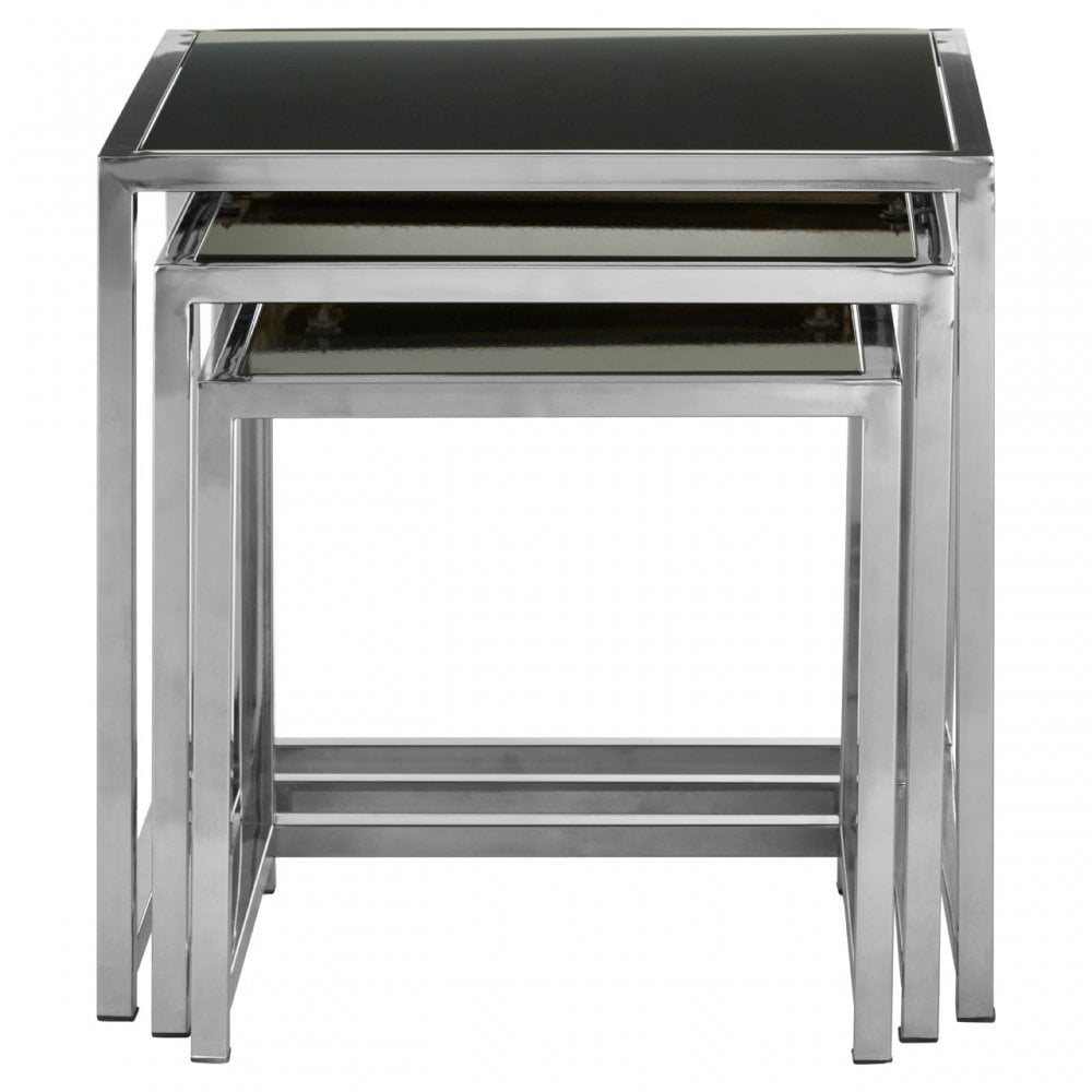 Pantino Set of 3 Nesting Tables Black