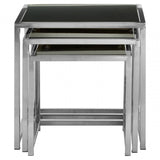 Pantino Set of 3 Nesting Tables Black