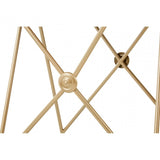 Monroe Gold Finish Side Tables Black