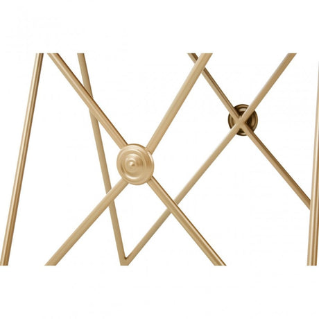 Monroe Gold Finish Side Tables Black