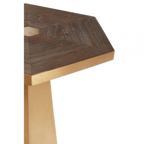 Titan Large Hexagon End Table Gold