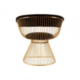 Chiqui Black Velvet / Gold Finish Chair Black