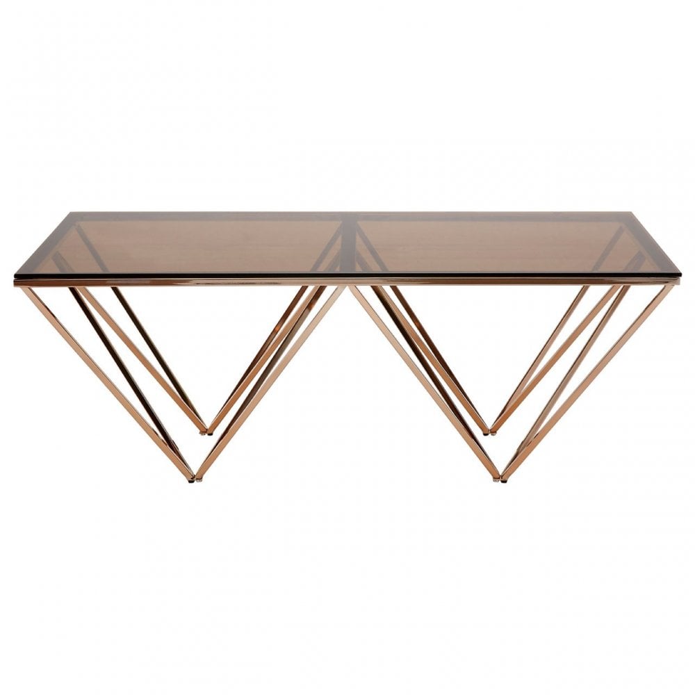 Matayo Champagne Metal Legs Coffee Table Gold