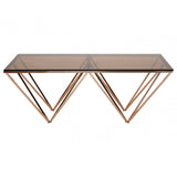Matayo Champagne Metal Legs Coffee Table Gold