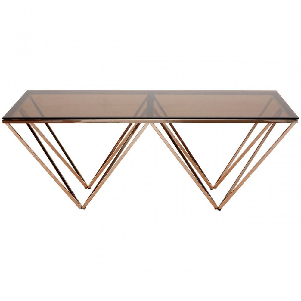 Matayo Champagne Metal Legs Coffee Table Gold