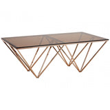Matayo Champagne Metal Legs Coffee Table Gold