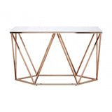 Matayo Rectangular Console Table White