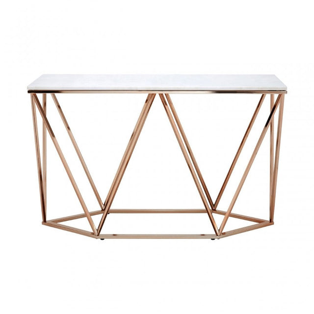 Matayo Rectangular Console Table White