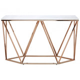 Matayo Rectangular Console Table White