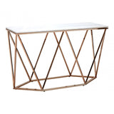 Matayo Rectangular Console Table White