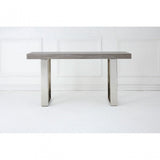Grey Elm Wood Console Table Grey