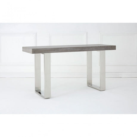 Grey Elm Wood Console Table Grey