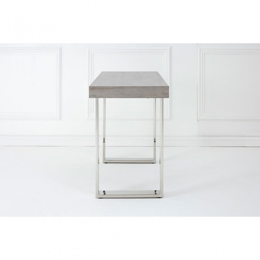 Grey Elm Wood Console Table Grey