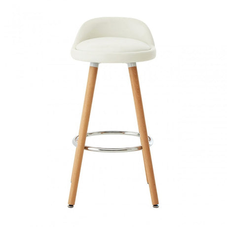 Normann White Bar Stool White
