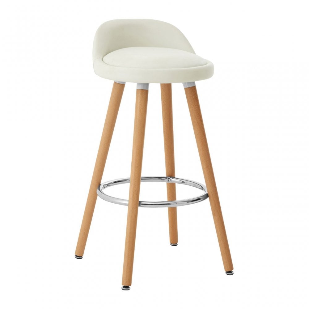 Normann White Bar Stool White