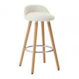 Normann White Bar Stool White