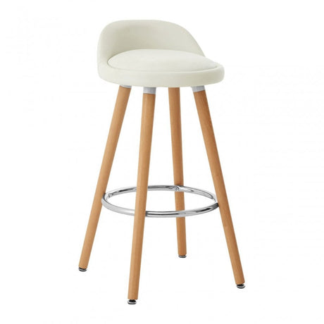 Normann White Bar Stool White