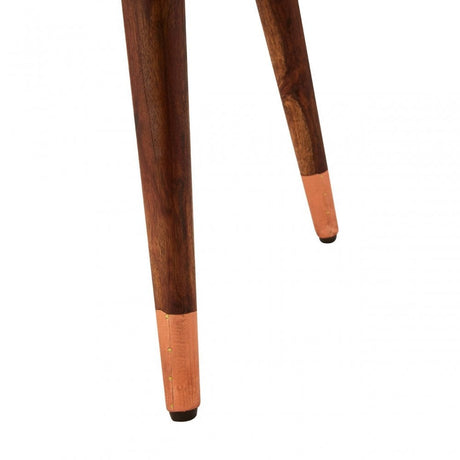 Wulah Carve Side Table Copper