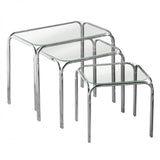 Nest Of 3 Tables Silver