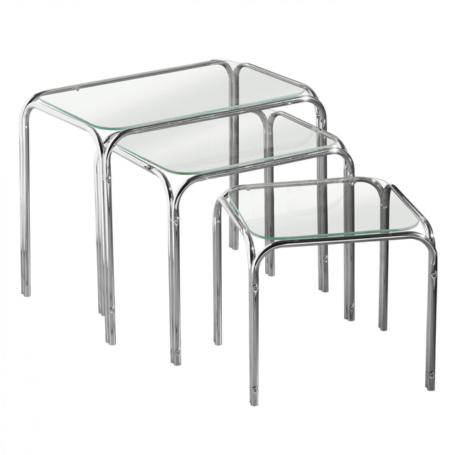Nest Of 3 Tables Silver