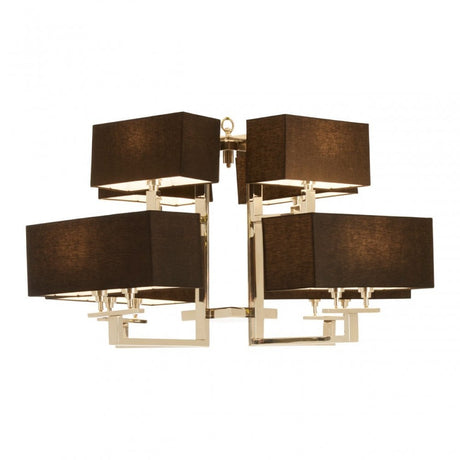 Dankel 12 Bulb Pendant Light Silver