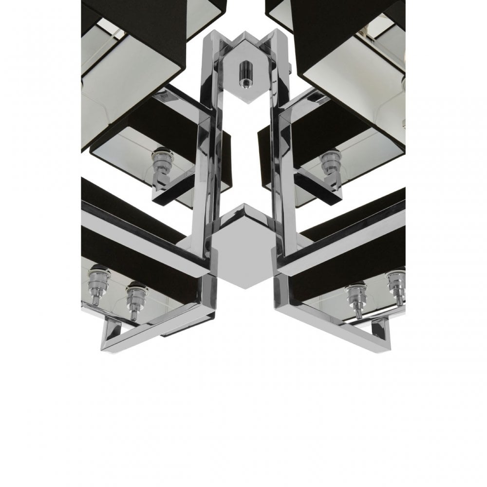 Dankel 12 Bulb Pendant Light Silver