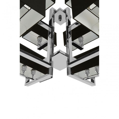 Dankel 12 Bulb Pendant Light Silver