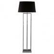 Dankel Nickel Finish Rectangular Floor Lamp Silver