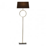 Dankel Floor Lamp with Stone Base Silver