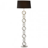 Dankel Floor Lamp with Multi Ring Base Silver