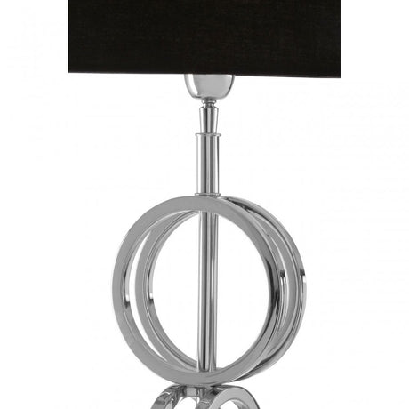 Dankel Floor Lamp with Multi Ring Base Silver