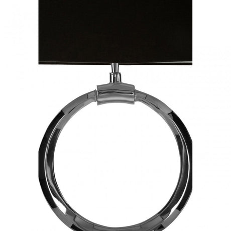 Dankel Table Lamp with Single Ring Base Silver